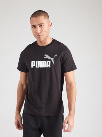 Maglia funzionale 'Essentials No. 1' di PUMA in nero: frontale
