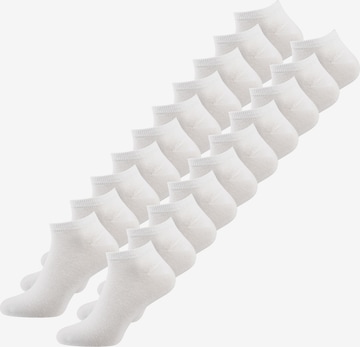 Nur Der Ankle Socks in White: front