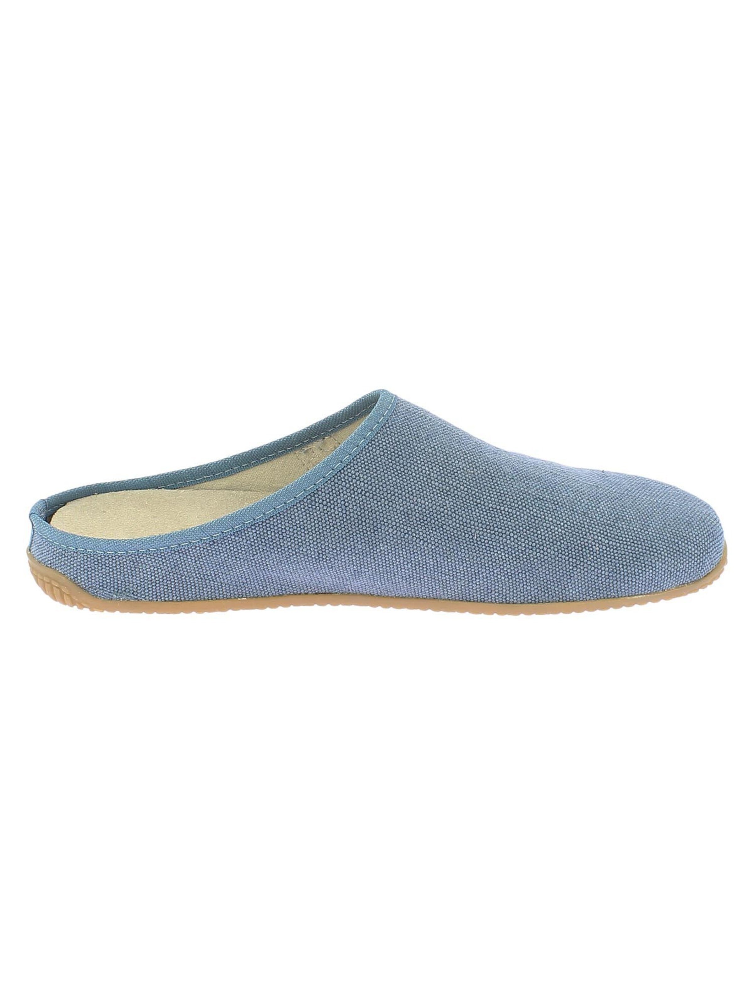 Living Kitzbühel Slipper 'Cotton - Schweizer Kreuz' in Blue