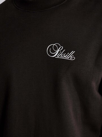 SikSilk Sweatshirt 'Essentials Sweater' in Brown: front