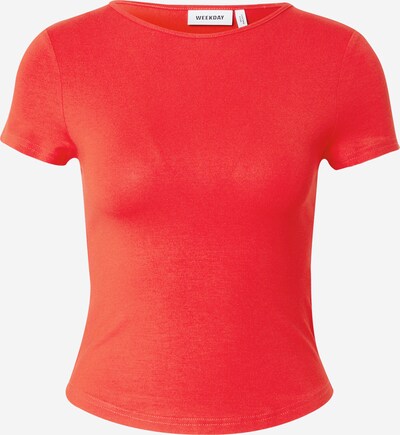 WEEKDAY T-Shirt in rot, Produktansicht