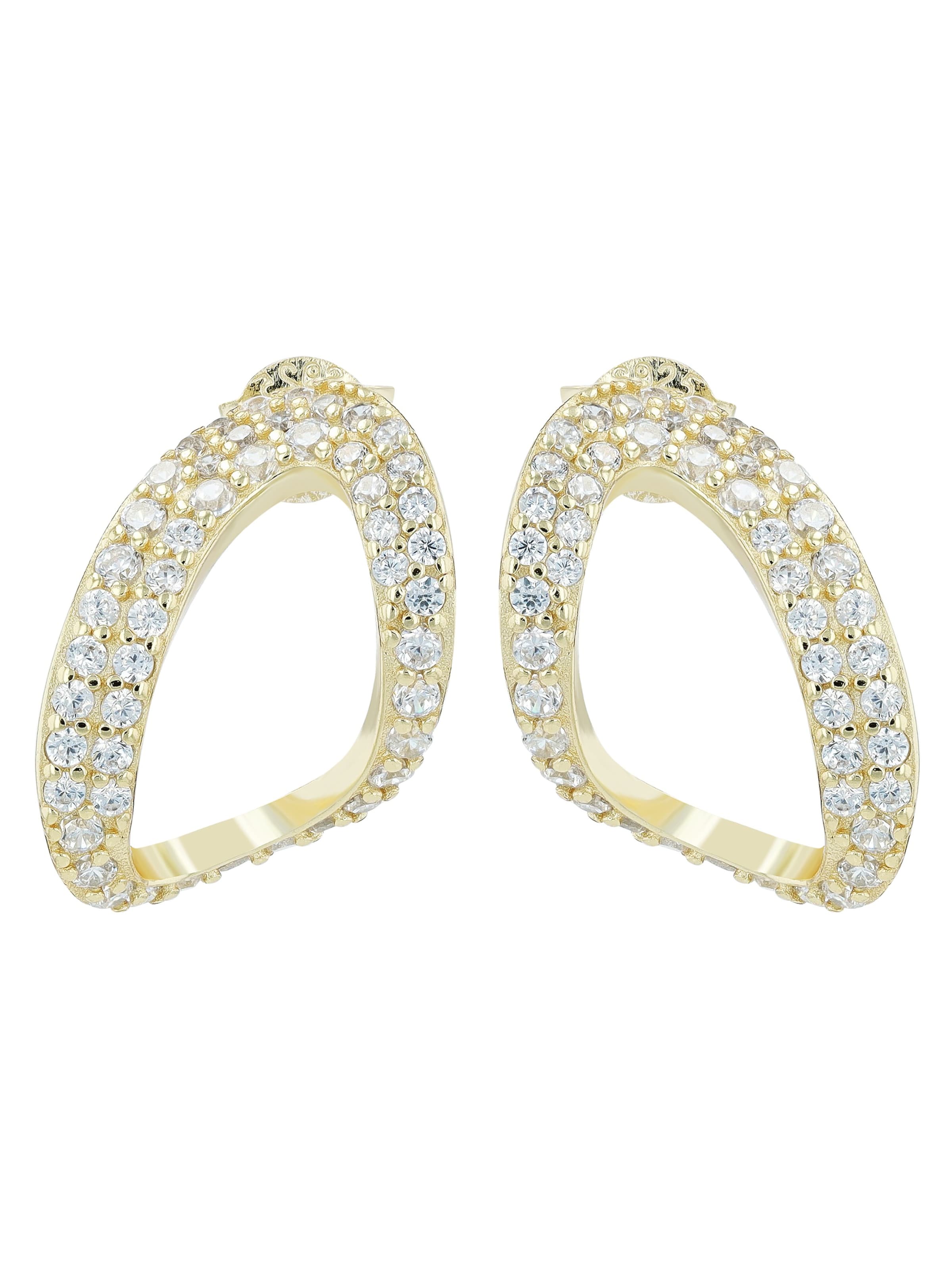 Akzent Earrings 'langlebig' in Gold: front