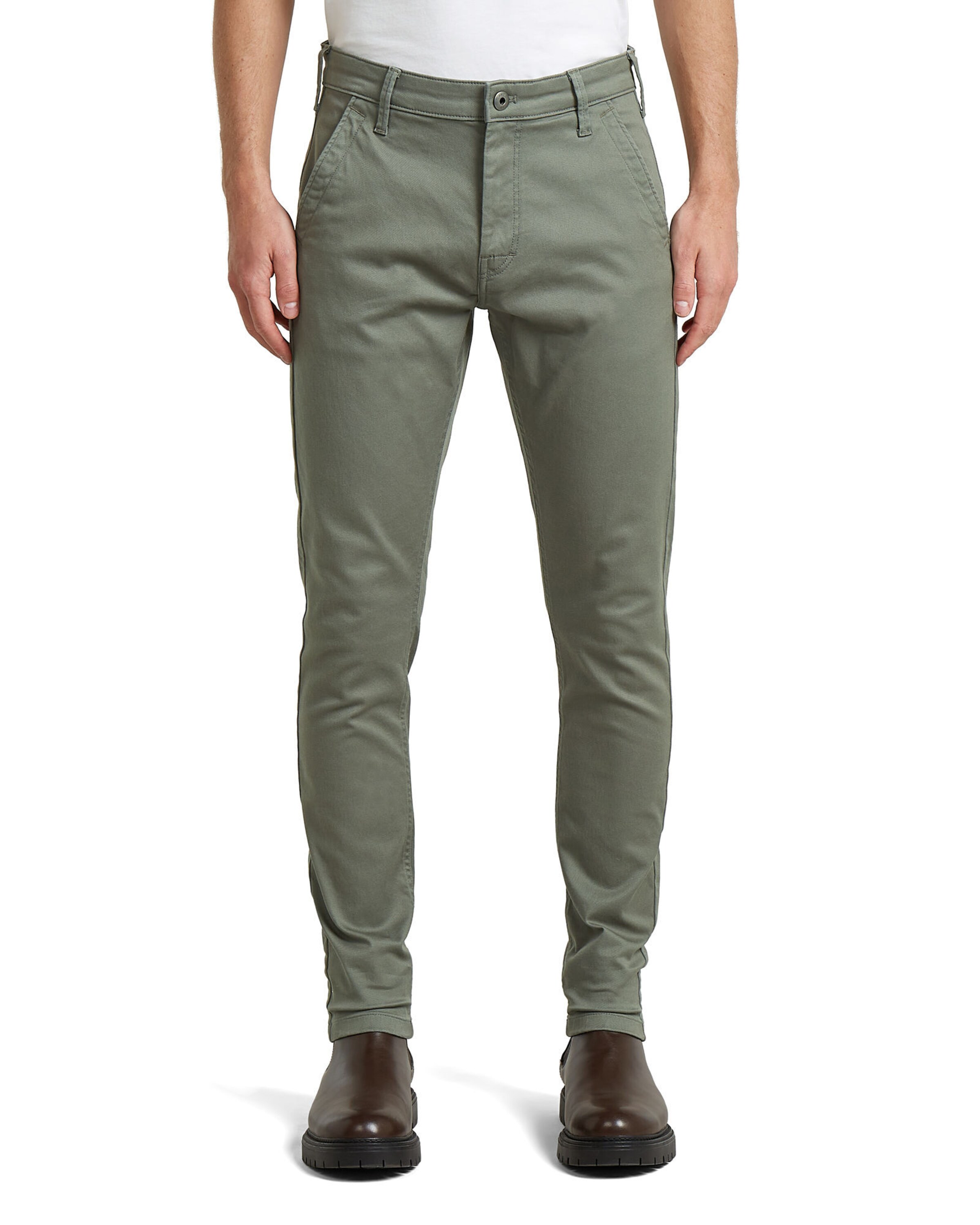 G-STAR Skinny Chino 'Skinny Chino 3.0' in Groen: voorkant