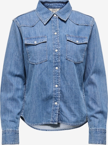 Camicia da donna 'ONLCharlize' di ONLY in blu: frontale