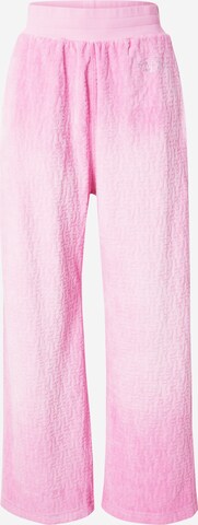 DIESEL Wide leg Byxa 'MUSE' i rosa: framsida