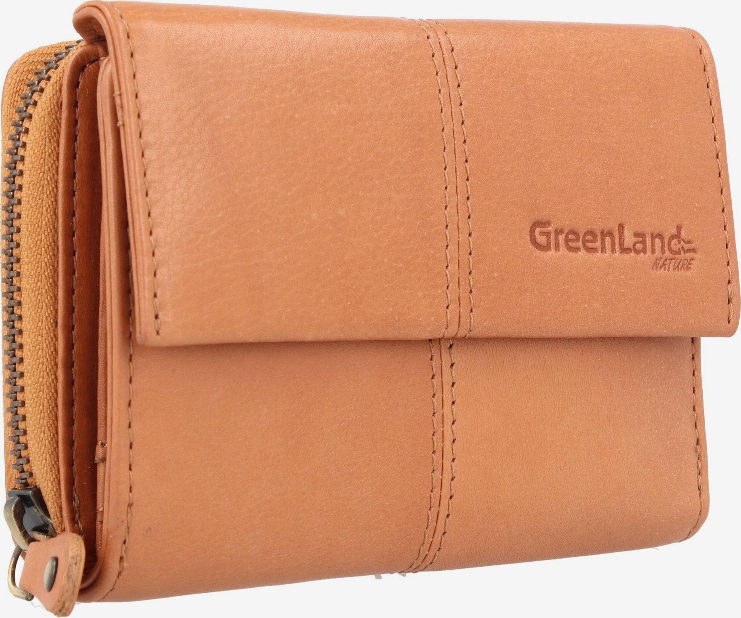 Greenland Nature Portemonnaie 'Nature Soft' in Orange | ABOUT YOU