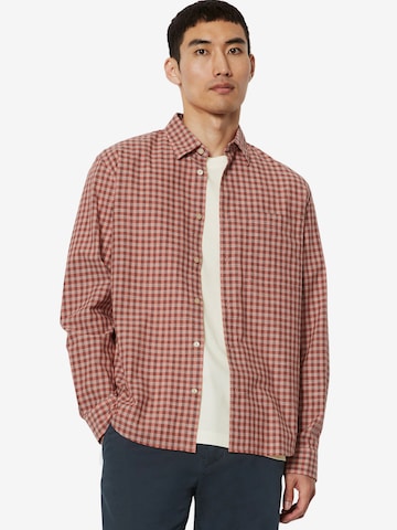 Marc O'Polo - Regular Fit Camisa em vermelho: frente