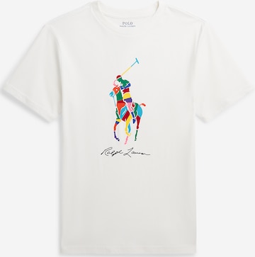 T-Shirt Polo Ralph Lauren en blanc : devant