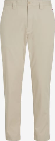Tommy Jeans Chino Pants in Beige: front