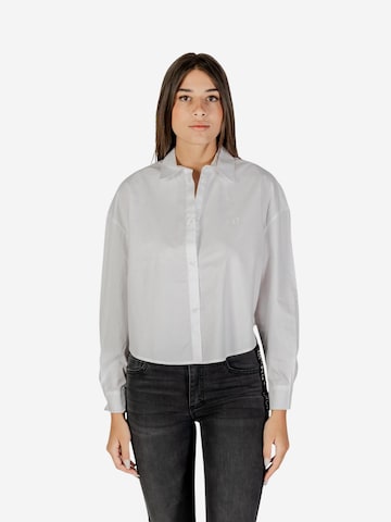 Camicia da donna 'XW001180 AF12812' di ARMANI EXCHANGE in bianco: frontale
