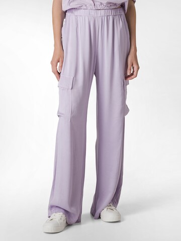 DEHA Loose fit Cargo trousers in Purple: front