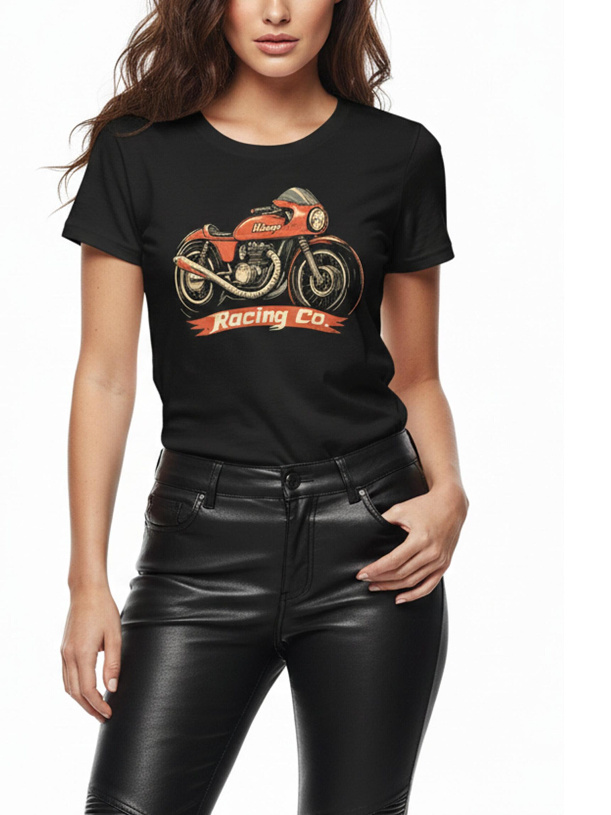MAKAYA Shirt 'Racing Co' in Black: front