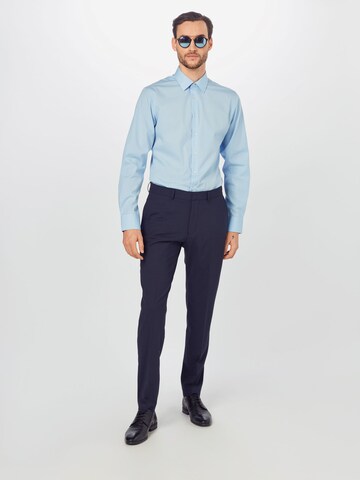 Coupe slim Pantalon à plis s.Oliver BLACK LABEL en bleu