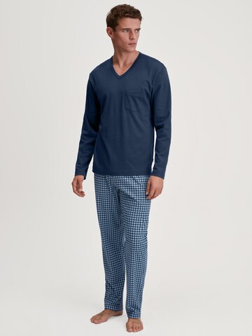 CALIDA Long Pajamas 'Relax Streamline' in Blue