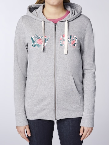 Oklahoma Jeans Sweatjacke in Grau