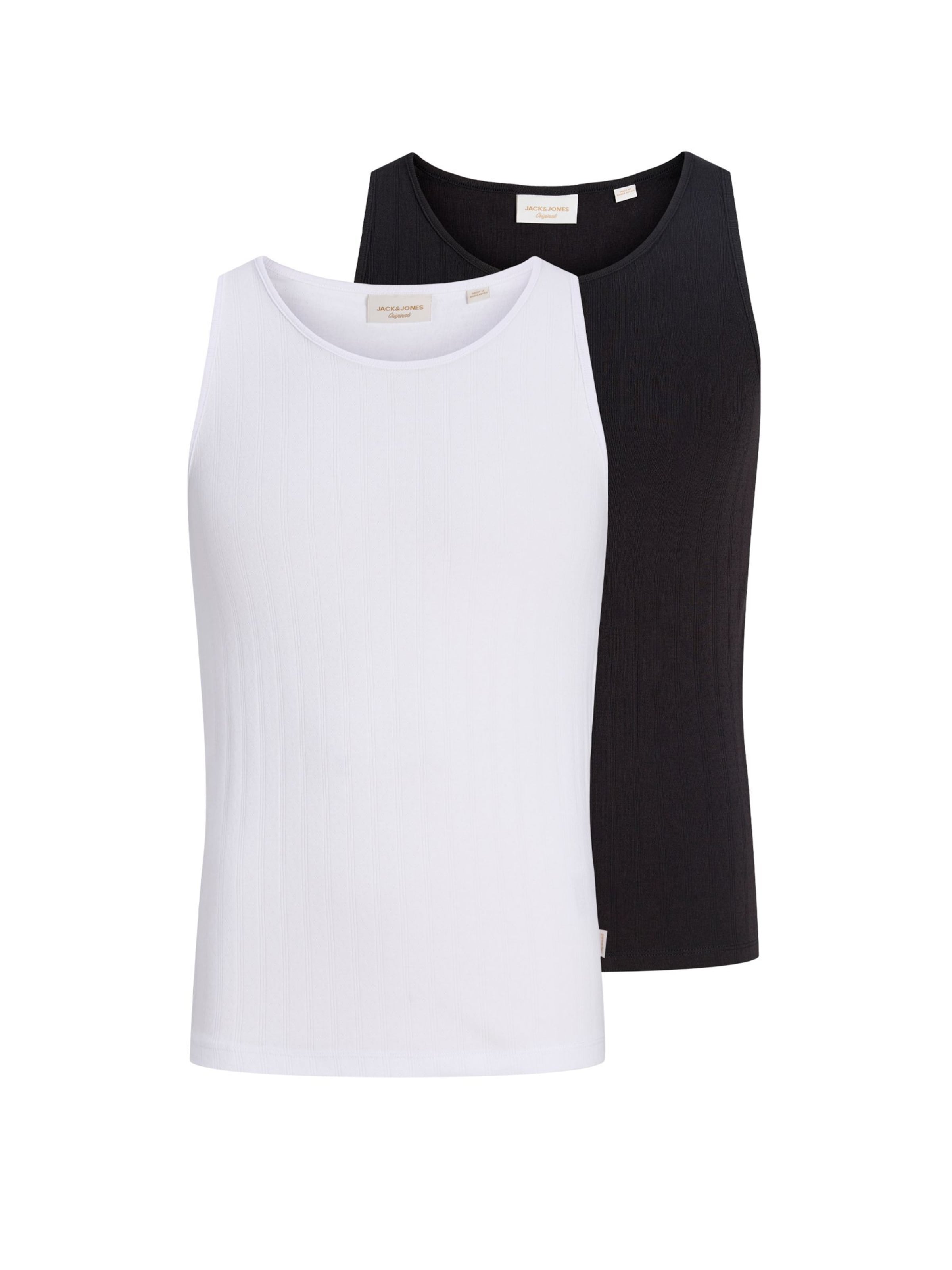 JACK & JONES Shirt in Black / White, Item view