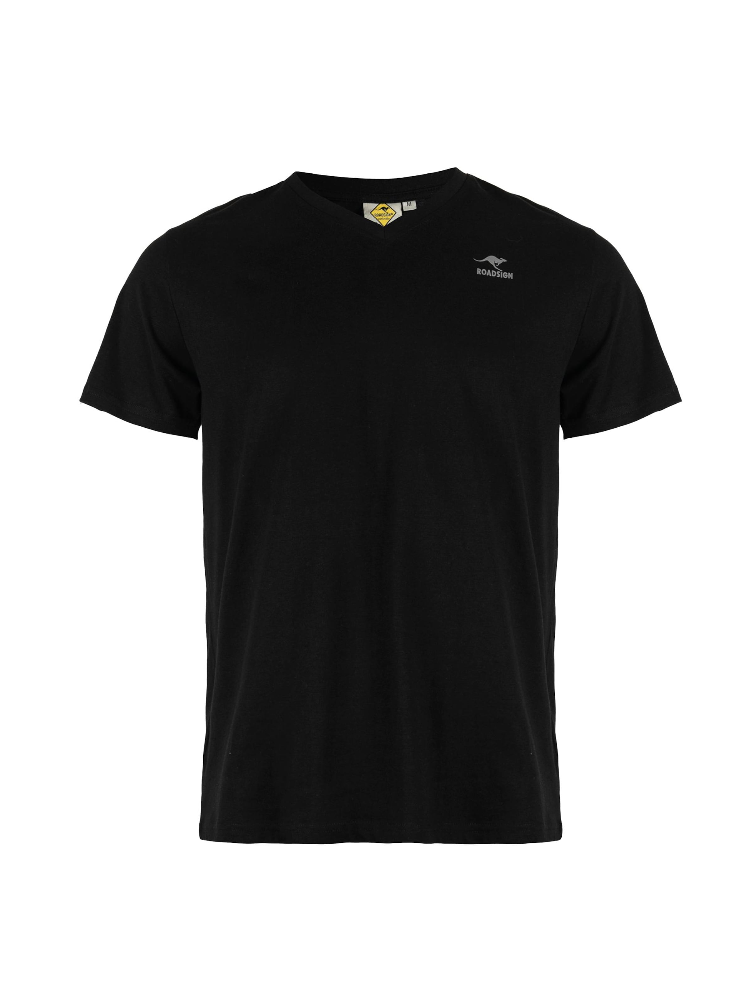 ROADSIGN australia Shirt 'T-Shirt Basic'‌‌‌ in Schwarz: Vorderseite