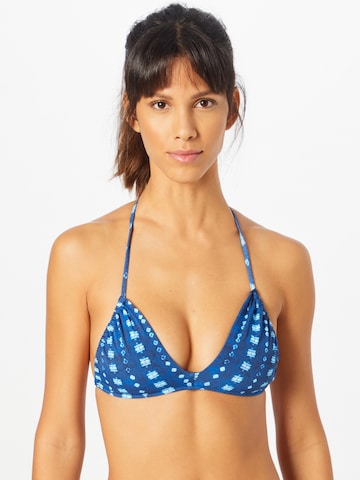 Tommy Hilfiger Underwear Triangle Bikini top in Blue: front