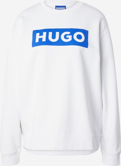 HUGO Sweatshirt 'Classic' in de kleur Blauw / Wit, Productweergave