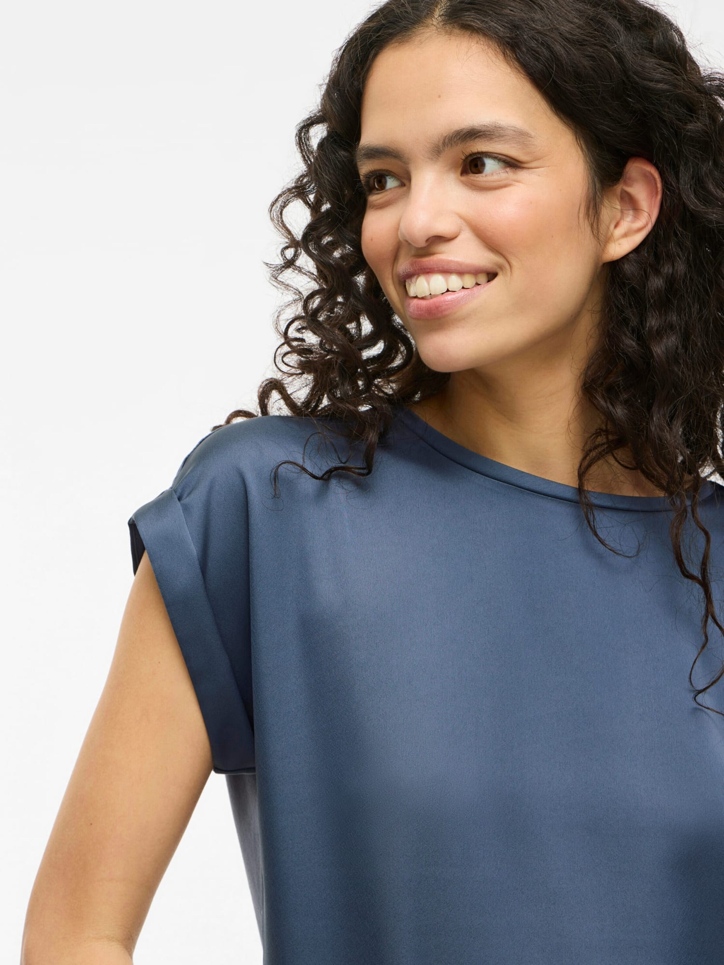 VILA Top 'Elette' in Blauw