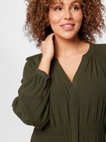 ABOUT YOU Curvy Shirt Dress in Green