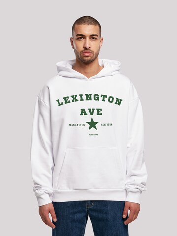 Sweat-shirt 'Lexington Ave' F4NT4STIC en blanc : devant