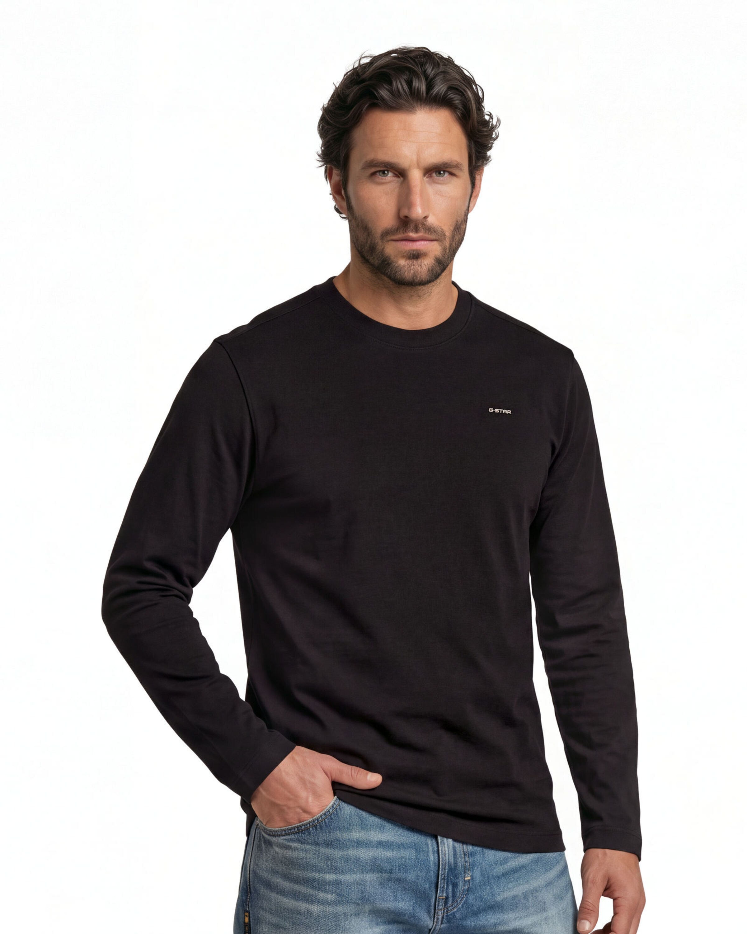 T-Shirt G-STAR en noir : devant