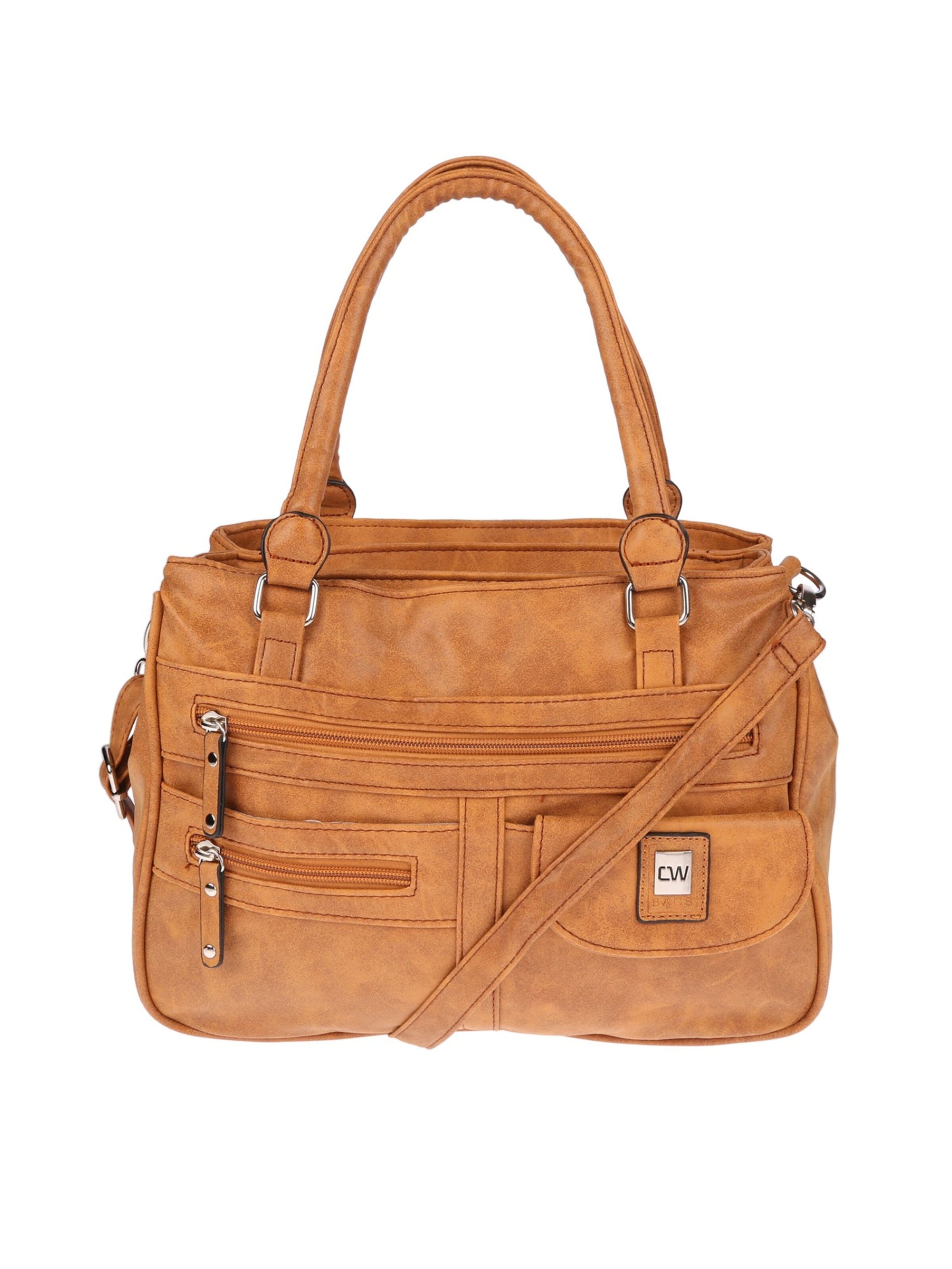 Christian Wippermann Handbag 'Große Damen Tasche Umhängetasche Schultertasche' in Brown