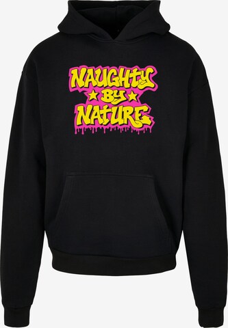 Merchcode Sweatshirt 'Naughty By Nature' in Schwarz: predná strana