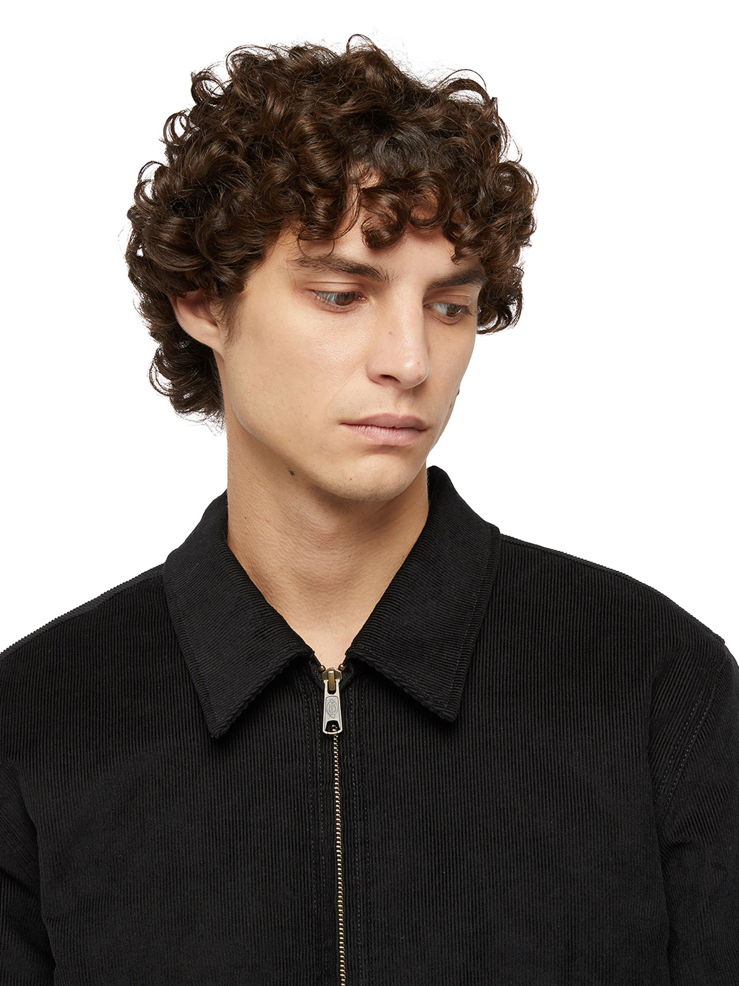 DICKIES Övergångsjacka 'CORDUROY EISENHOWER' i svart