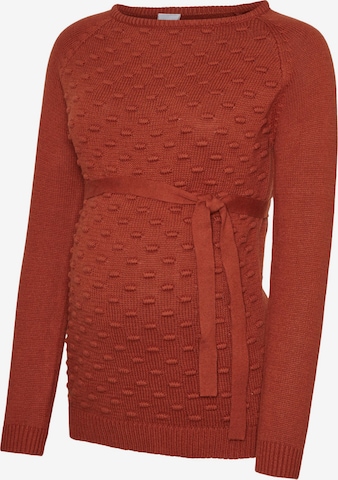 MAMALICIOUS Sweater 'Crysta' in Red: front