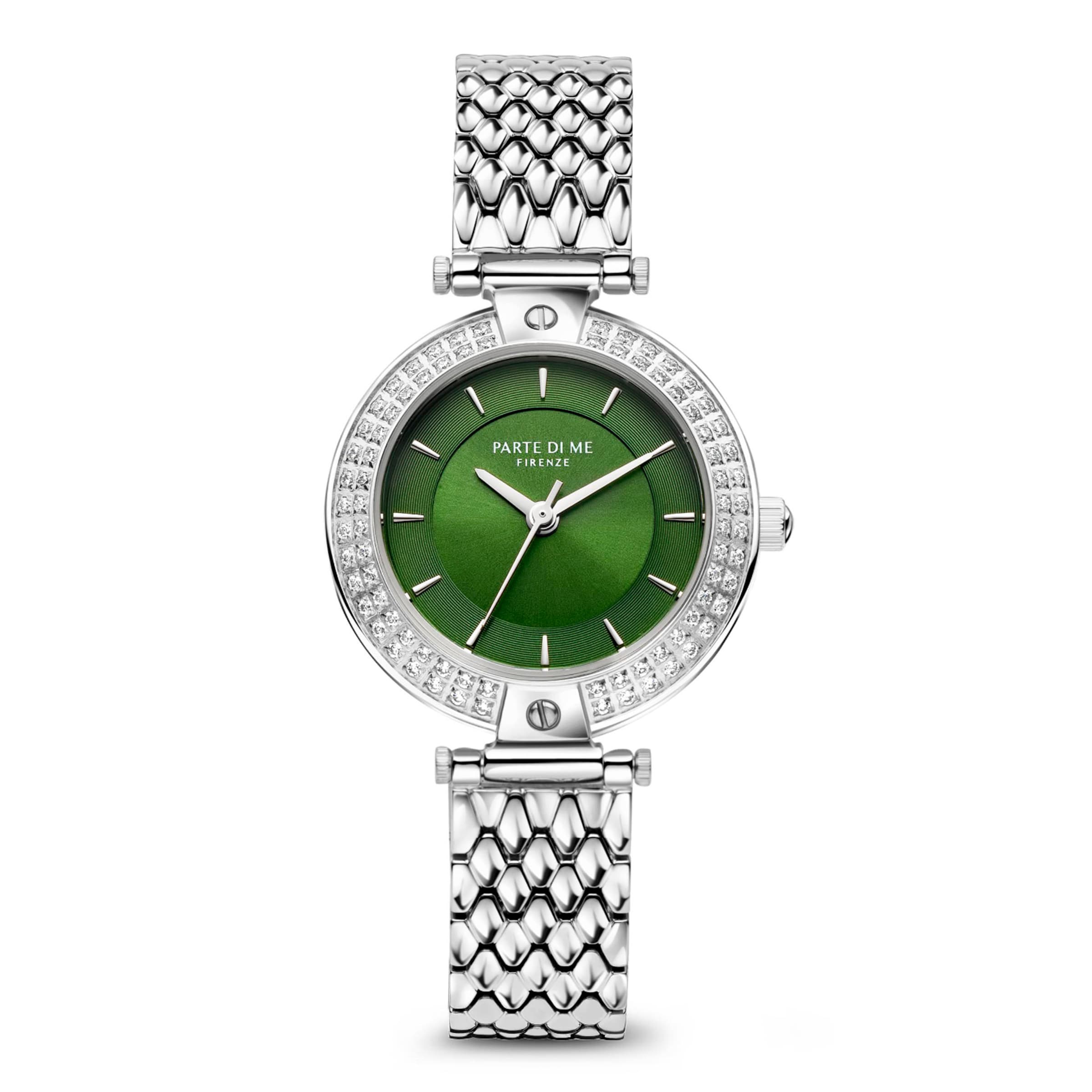 Parte di Me Analoog horloge in Zilver: voorkant