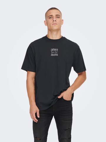Only & Sons Shirt 'Sean' in Black: front