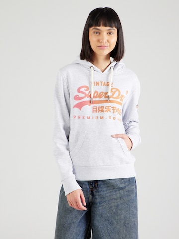 Superdry Sweatshirt in Grijs: voorkant