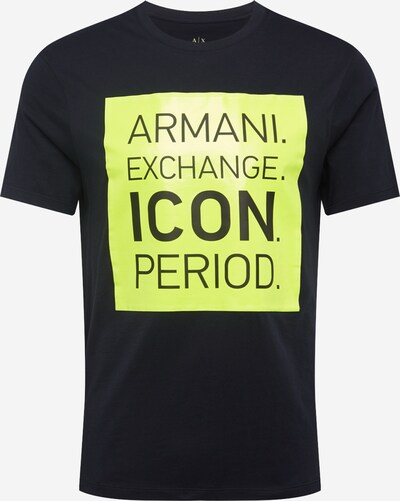ARMANI EXCHANGE Shirt in de kleur Navy / Neongeel, Productweergave