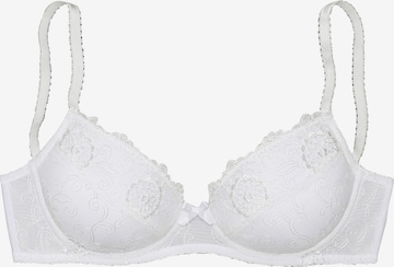 NUANCE Push-up Bra in White: front