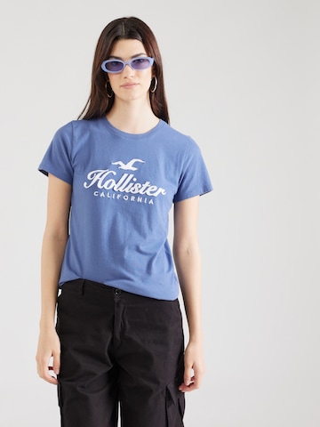 HOLLISTER T-shirt 'TECH' i blå: framsida
