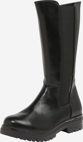 Bottes TOM TAILOR en noir : devant