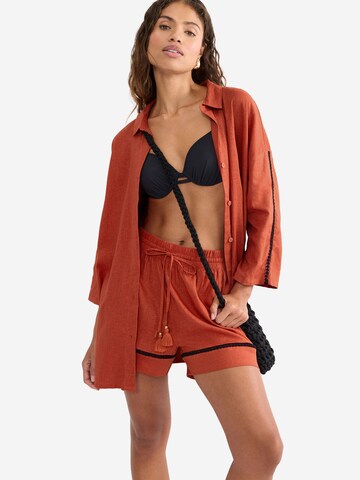 TRIUMPH Loosefit Strandshorts ' Red Label Summer Wears ' in Orange