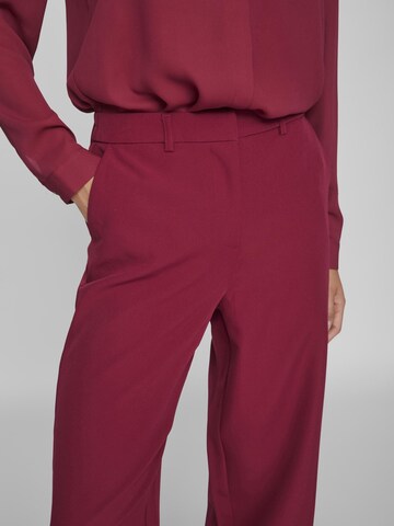 VILA Regular Broek in Rood