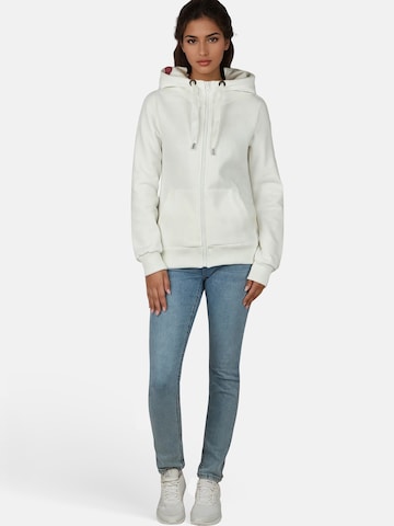 salzhaut Sweatvest in Wit