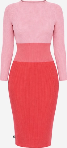 Süel knitwear - Vestido de punto en rojo: frente