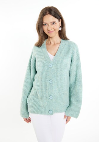 usha WHITE LABEL Strickjacke 'Lynnea' in Blau: predná strana