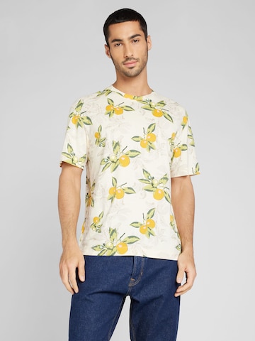 JACK & JONES Μπλουζάκι 'TAMPA' σε μπεζ: μπροστά