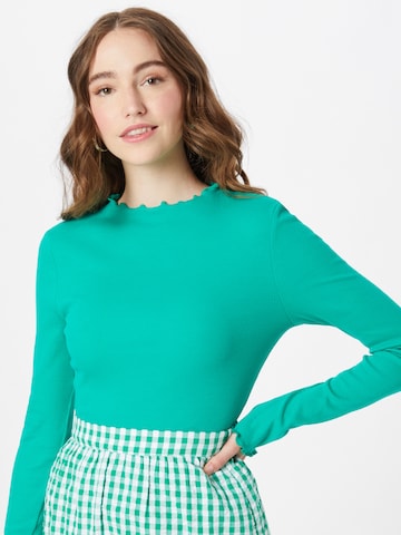 PIECES Shirt 'Milla' in Green: front