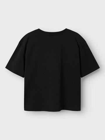 NAME IT Shirt 'Jikki Def Leppard' in Black