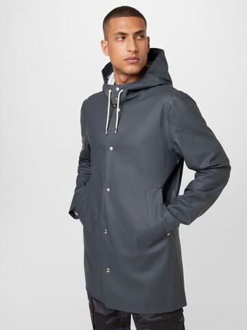 Stutterheim Between-Seasons Coat 'Stockholm' in Grey: front