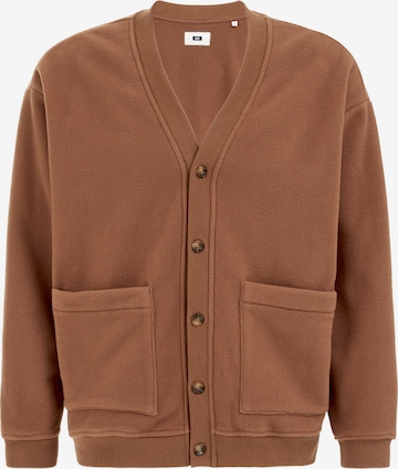 WE Fashion Fleecetakki värissä ruskea: etupuoli