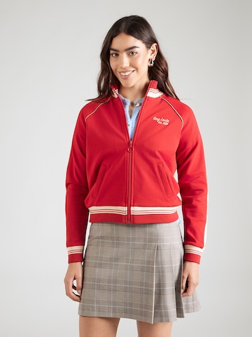 King Louie Суичъри с качулка 'Lila Coljack Daytona' в червено: отпред