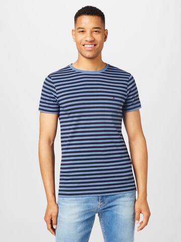 Slim fit Tricou de la TOMMY HILFIGER pe albastru: față